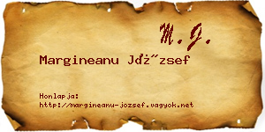 Margineanu József névjegykártya